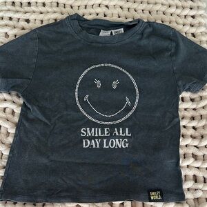 Zara Kids' Black Graphic Tee